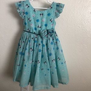 Girls Disney flutter sleeve tsum tsum dress